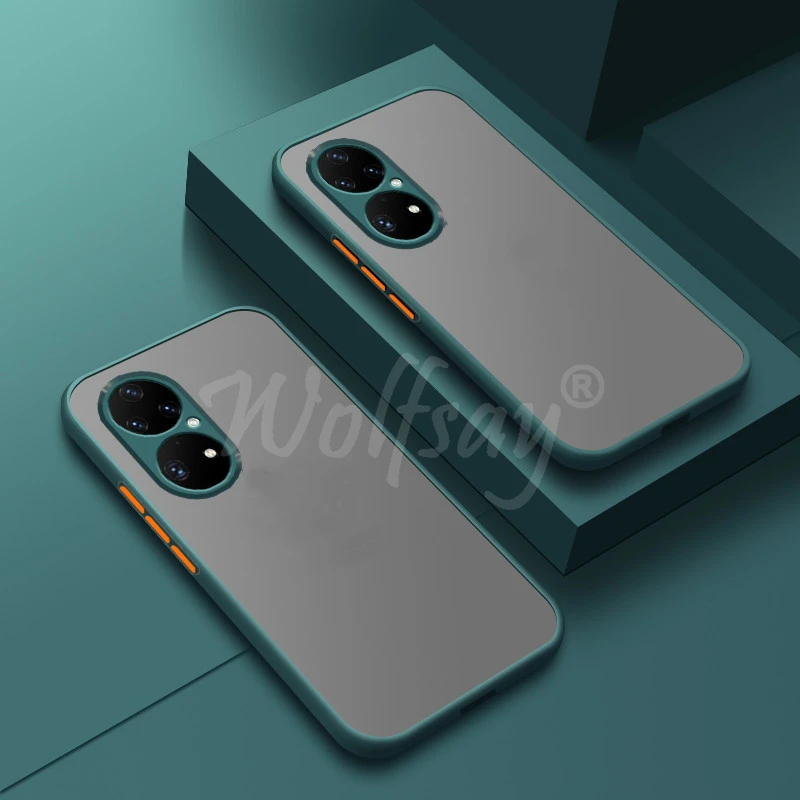 

Luxury Translucent Soft Case For Huawei P50 Pro Bumper Shockproof Back Cover For Huawei P50 Pro Case For Huawei P50 Nova8 8 Pro