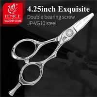 fenice high end vg10 steel 4 25 inch cut well hairdressing shears professional barber hair scissors for hair