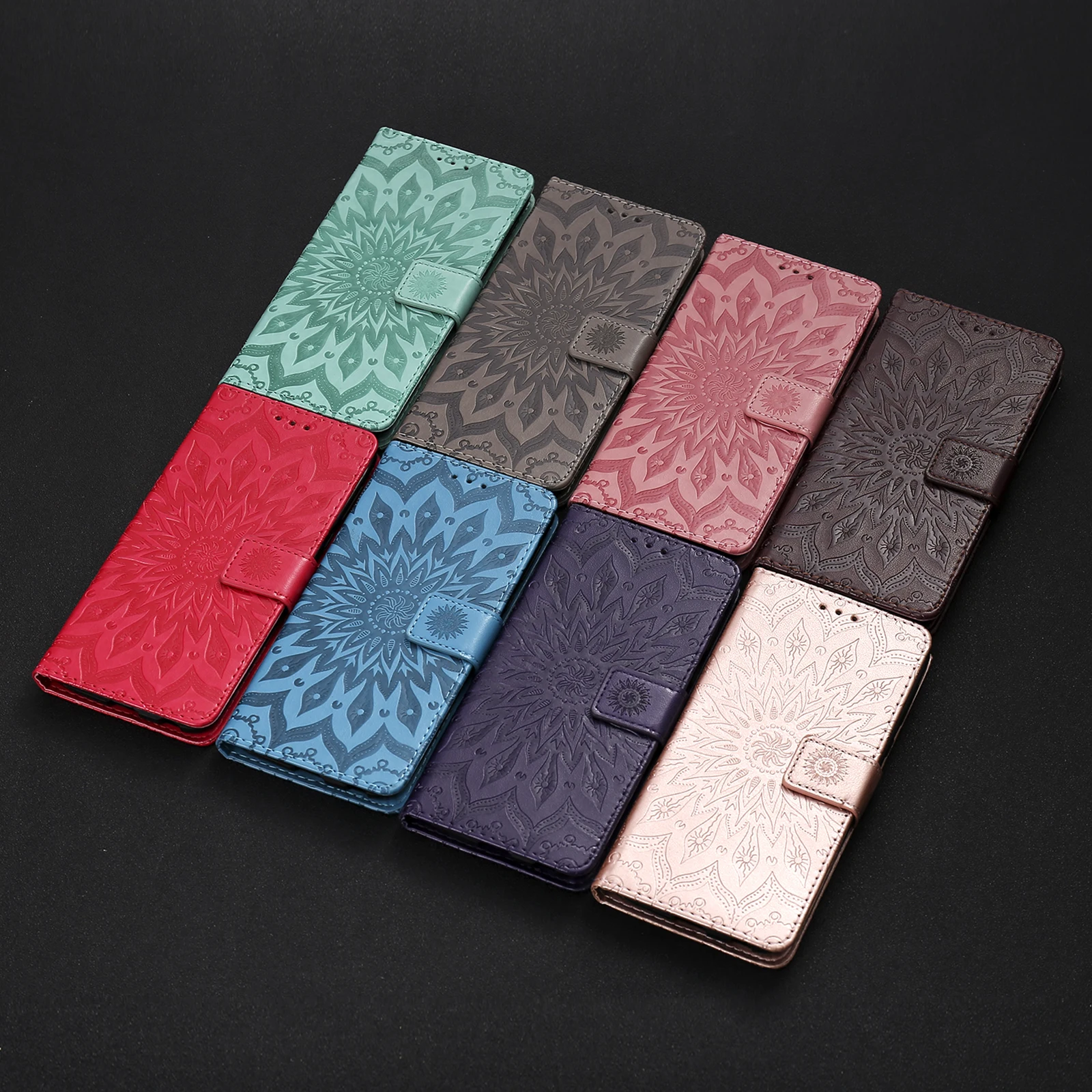 etui leather wallet flip case for samsung galaxy s21 ultra s20 fe s10 s9 s8 plus s7 edge butterfly flower pattern phone cover free global shipping