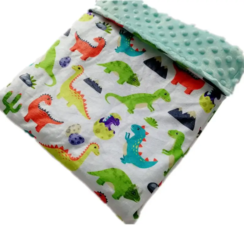 

Детское одеяло для пеленания новорожденных Термальность из мягкой флисовой ткани, мини кисточки 2 Слои Комплект постельного белья с одеяло...