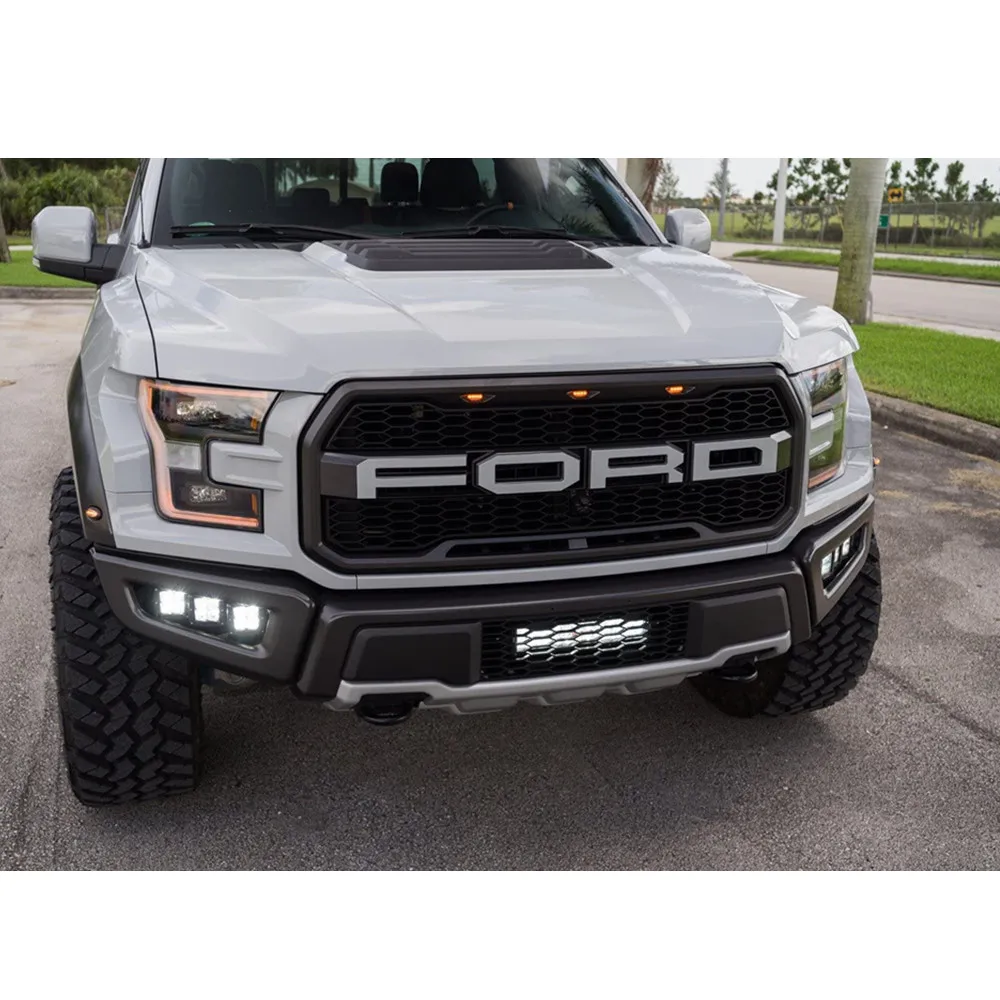 

4pcs 20W Front Bumper LED Work Fog Lights With Mounting Bracket Set For Ford F150 SVT Raptor 2017 2018 2019