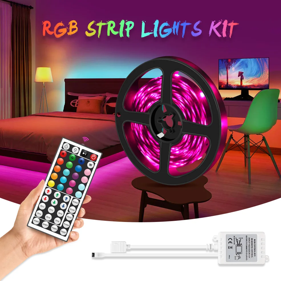 RGB ленсветильник Светодиодная гибкая SMD5050 12 в пост. Тока 5/10/20 м|Светодиодные ленты|