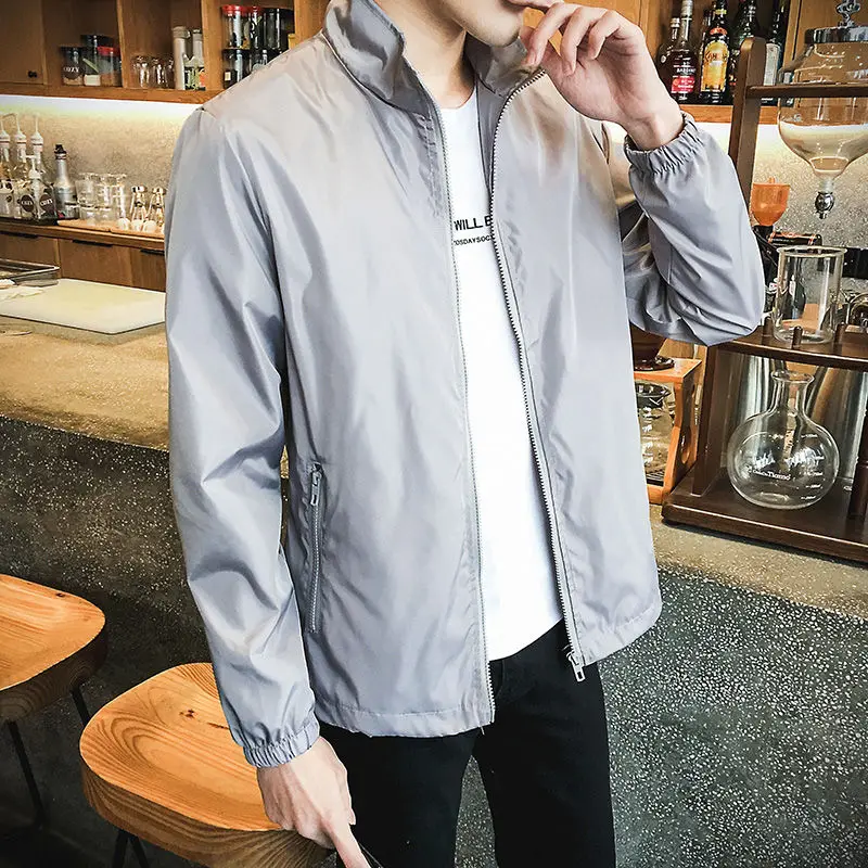 

Spring and autumn 2021 new jacket men's Korean version handsome casual jacket youth trend tooling sportswear