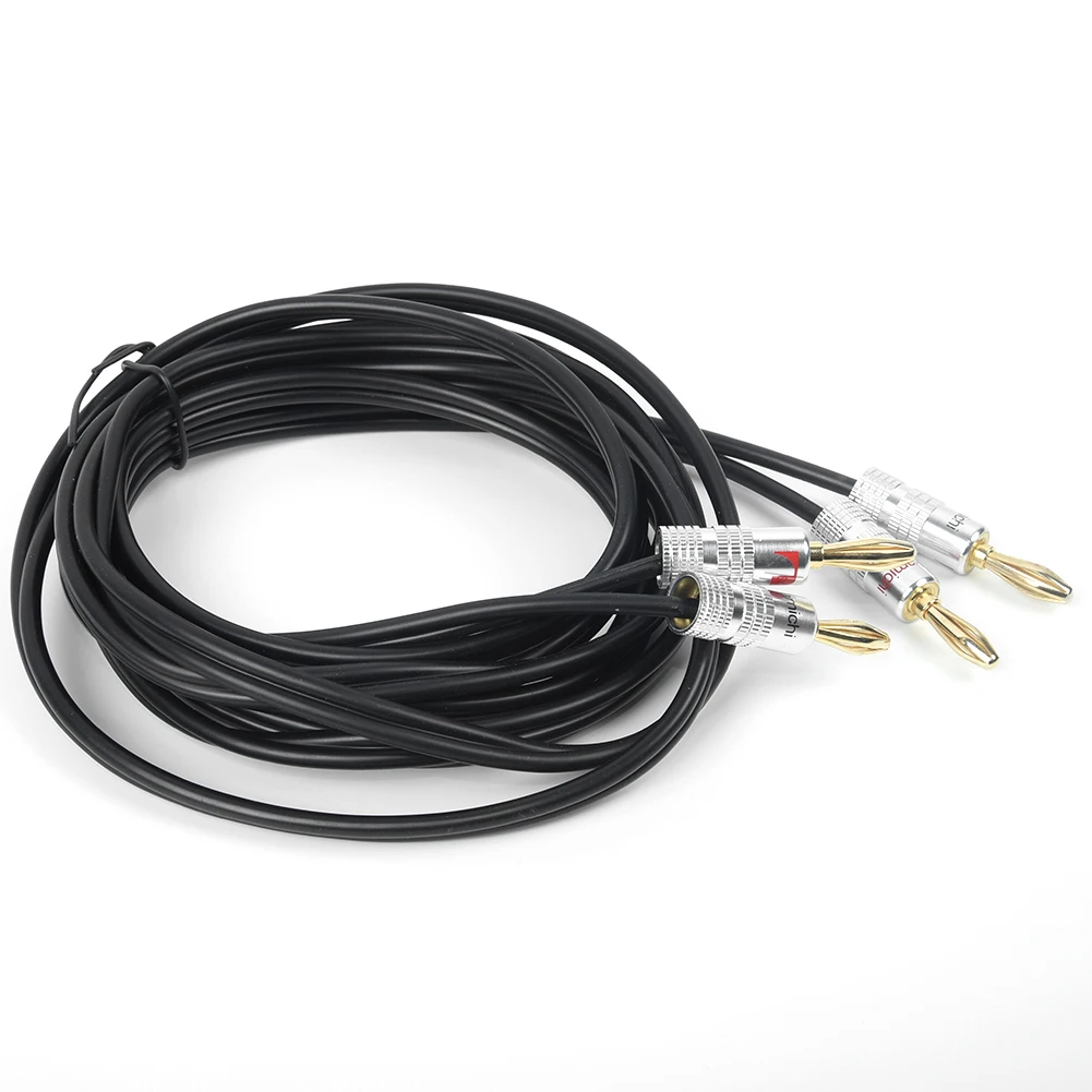 

Cord Cable With Banana Plug Connector Replacement Blue 3 meter Audio Home