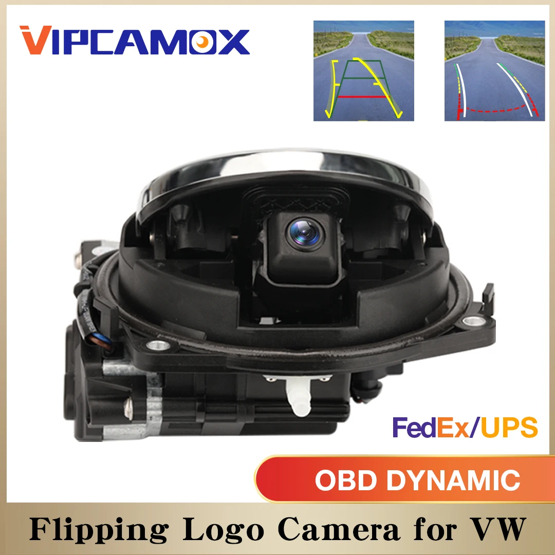 

Logo Flip Reversing Camera For VW Passat B6 B7 B8 Golf MK5 MK6 MK7 Polo 2021 New Emblem Logo Trunk Switch with Rear View Camera