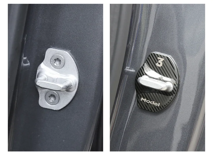 Дверной замок крышка Покрытие ржавчины Крышка для Tesla модель 3 2016 2018