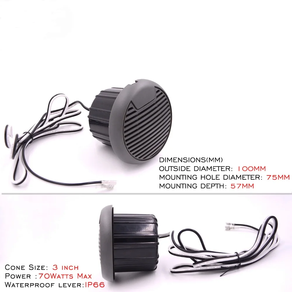 Guzare Marine Stereo Package MP3 Player Waterproof Bluettoth AM FM Radio Receiver Motorcycle Boat Speakers Antenna