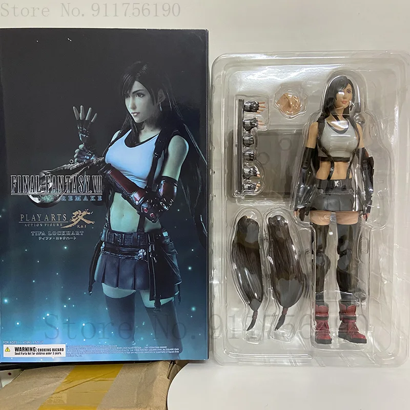 

Tifa Lockhart Figure Play Arts Kai Final Fantasy VII Collection Action Model Toys 28CM