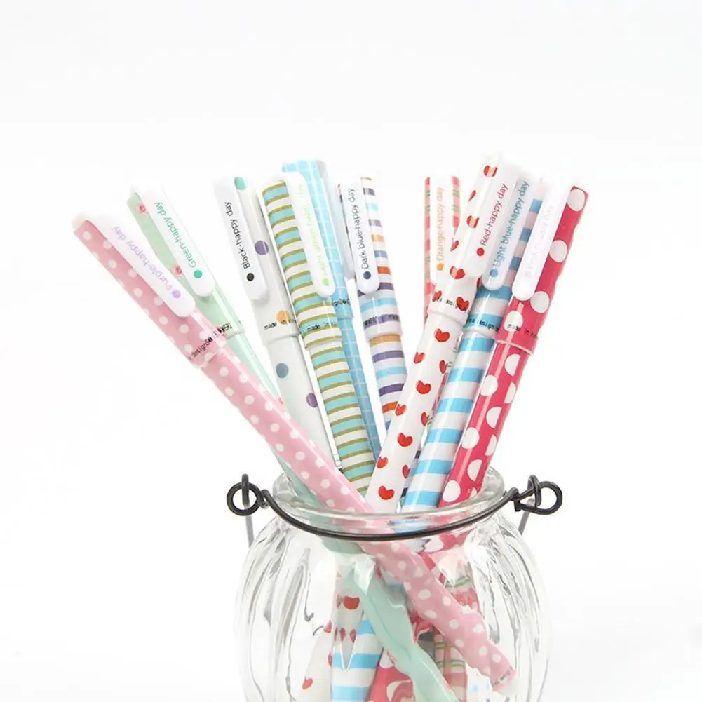 

10Pcs Animal Flower Star Students Sign Writing Gel Pen School Office Stationery