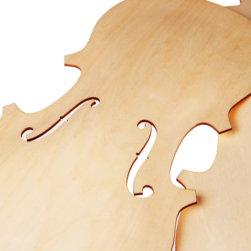 3/4 Violin Top And Back  Solidwood Unfinished Violin Parts For 3/4 Violin DIY Violin Parts Accessories New