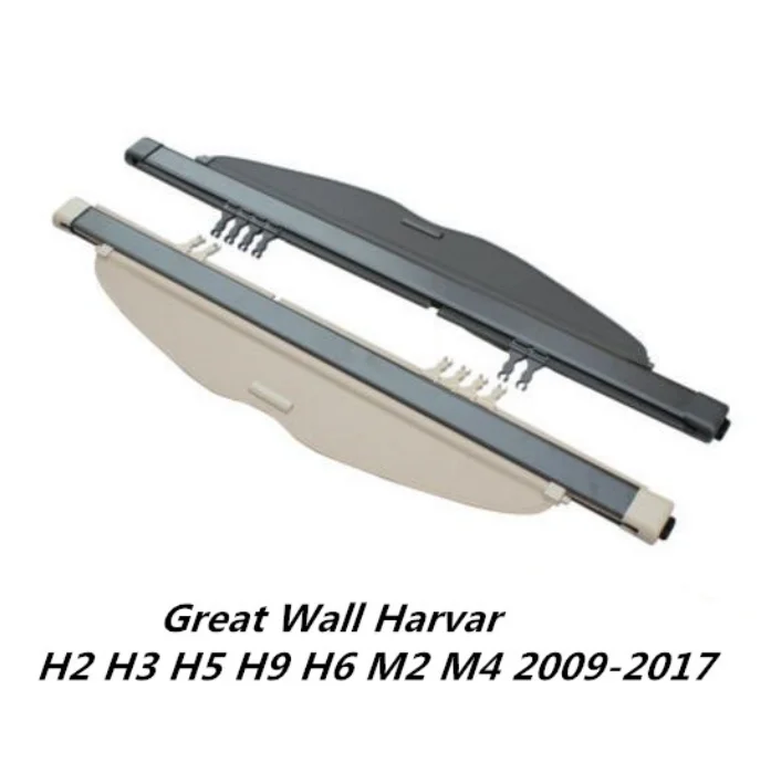 

Автомобильный задний багажник защитный щит для грузового покрытия для 09-17 Great Wall Harvest AR H2 H3 H5 H9 H6 M2 M4 2009-2017 (черный, бежевый)