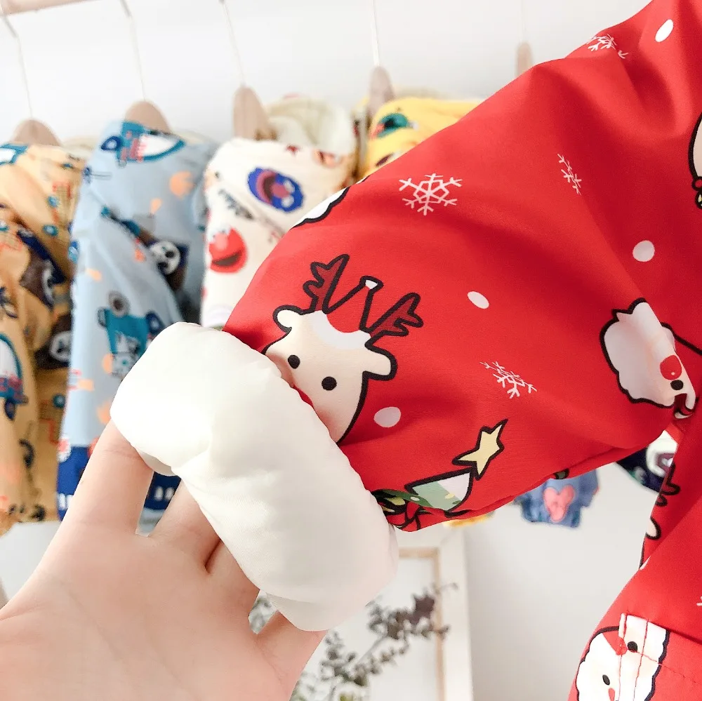 Одежда для детей 1-4 лет; куртка; Новинка года; сезон осень-зима; модная теплая верхняя одежда с капюшоном для маленьких девочек; куртка; пальто; Рождество