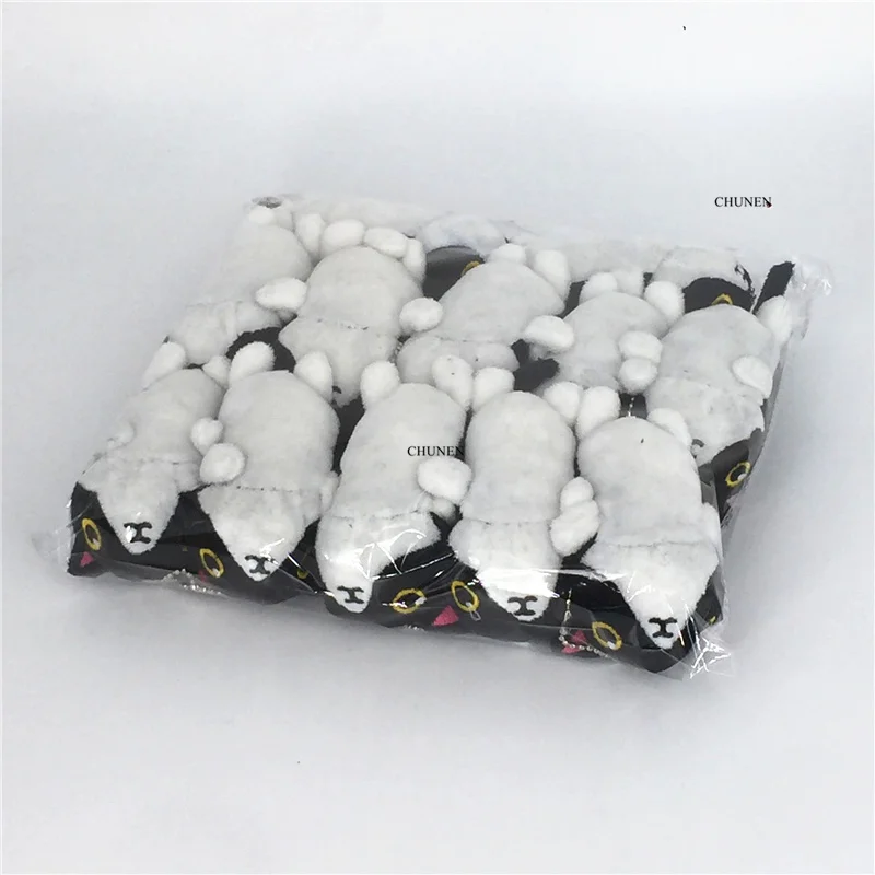 Прибл. 7 см Черный кот мягкая плюшевая игрушка брелок подарок кукла