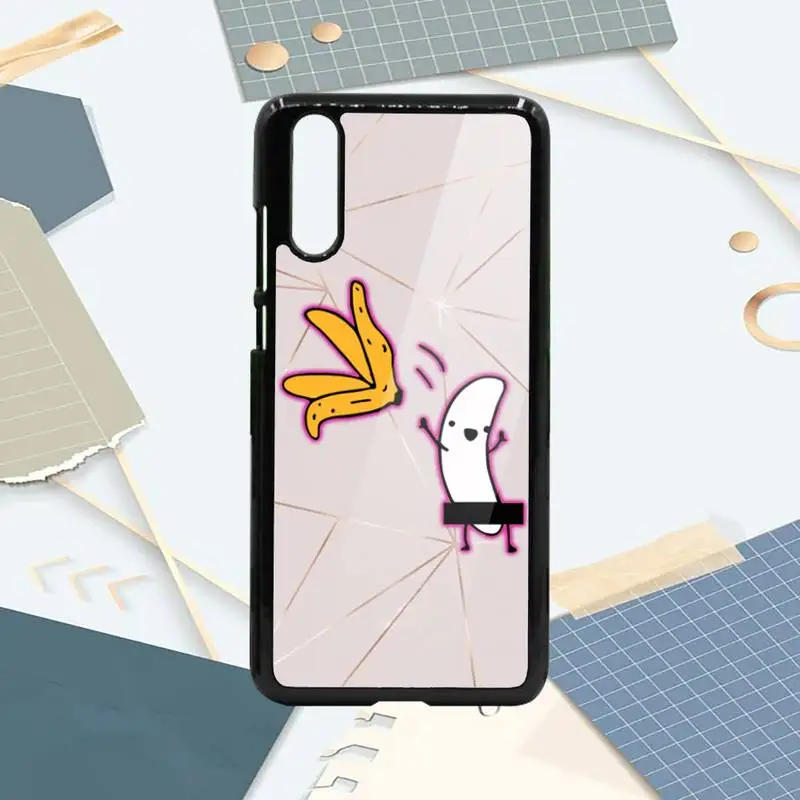 

Cute Cartoon Finger Funny Banana Phone Case PC For Samsung galaxy S note 8 9 20 10 e lite2019 plus pro ultra