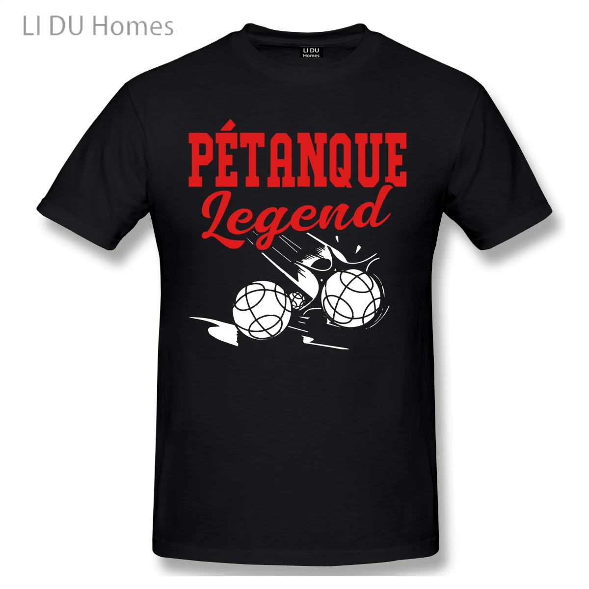 

LIDU Petanque Legend Ball Game T Shirts WoMen Man's T-shirt Cotton Summer Tshirts Short Sleeve Graphics T-shirts Tee Tops