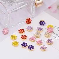 sew on crystal plastic 100pcspack flower mix color flat back sewing rhinestones clothing decoration bags shoes dresses