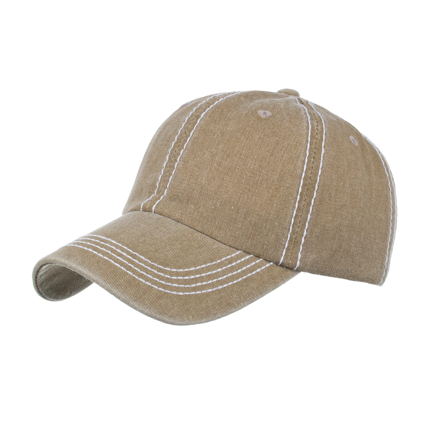 

2021 cotton washed denim cap, versatile casual sunshade hat