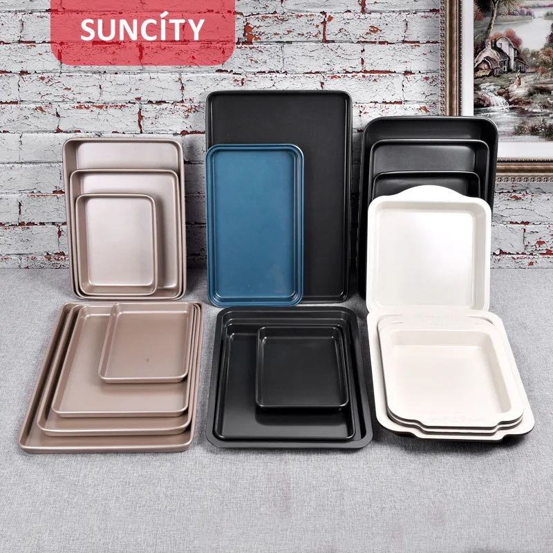 

Rectangular Baking Pan Carbon Steel Baking Baking Pan Cake Baking Pan Square Household Non-stick Cake Baking Pan Oven Baking Pan