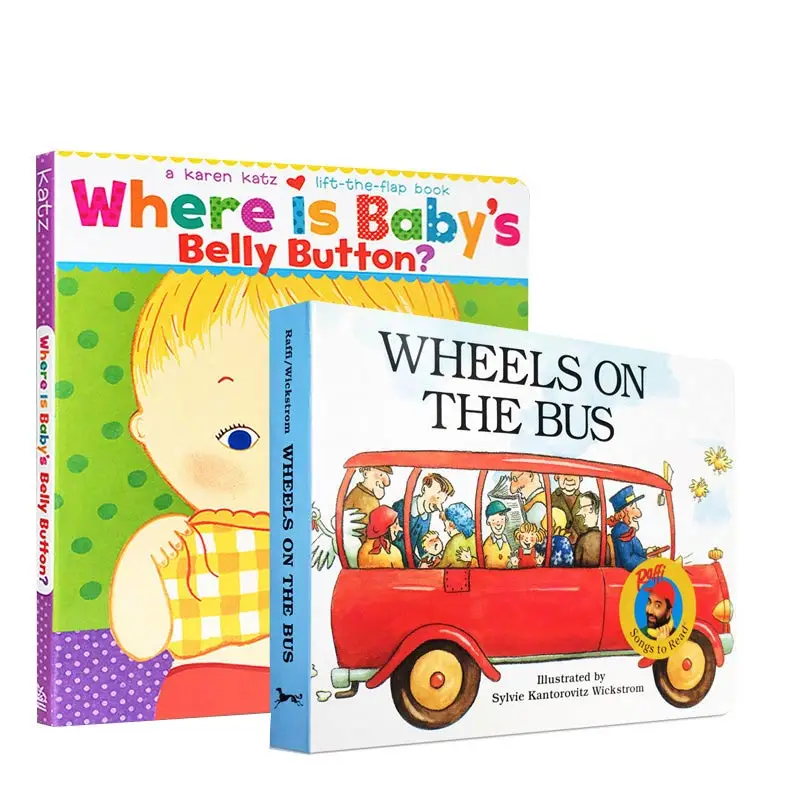 2 шт./компл. где живот ребенка Кнопка колеса на автобусе английский