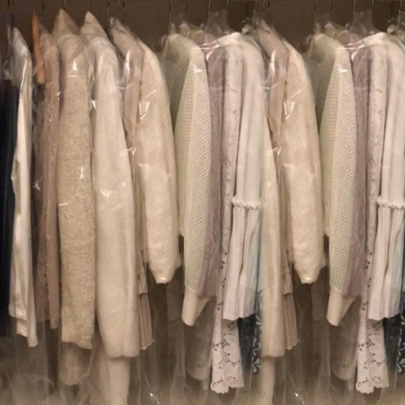 Прозрачный пластиковый пылезащитный чехол для одежды 20 шт./лот