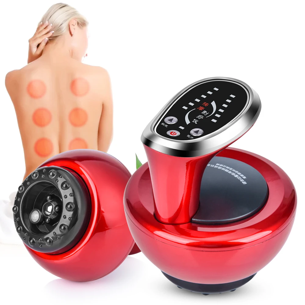 

Electric Cupping Stimulate Acupoint Body Slimming Massager Guasha Scraping Heat Massage Negative Pressure Acupuncture Therapy