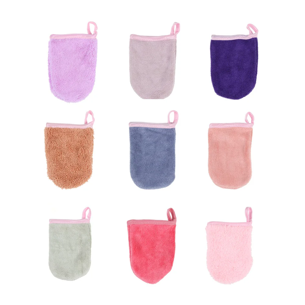 1 шт. цветная перчатка для снятия макияжа более портативная чем полотенце дешевле