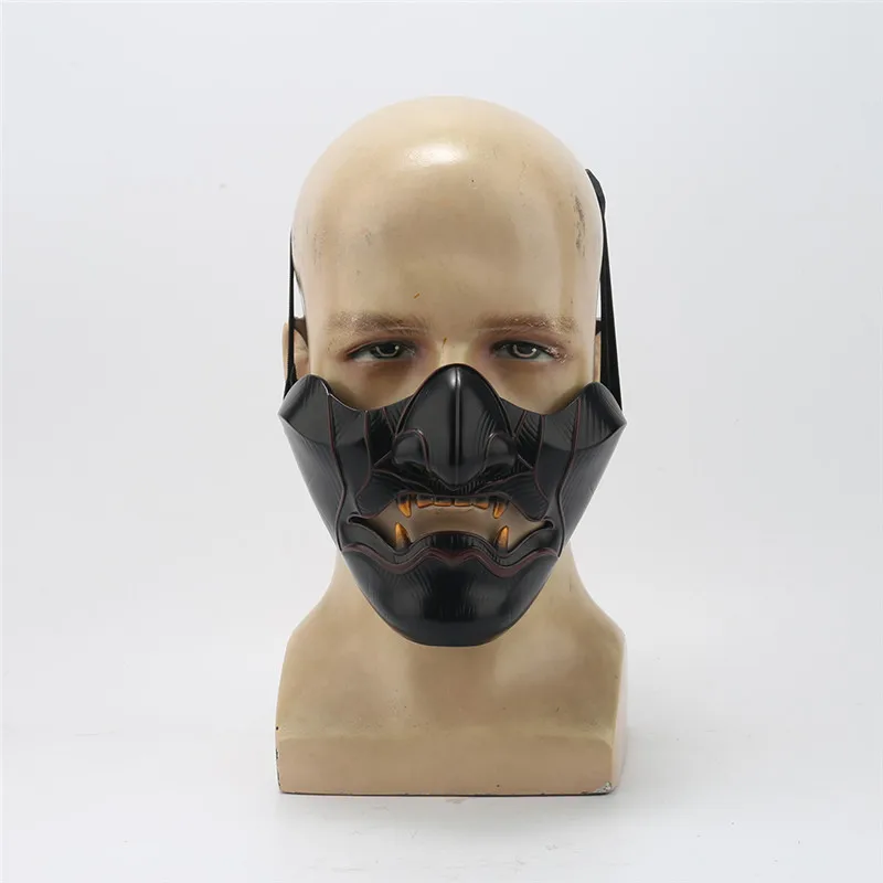 Маска для косплея Призрак Цусимы Сакай маска самурая на половину лица реквизит