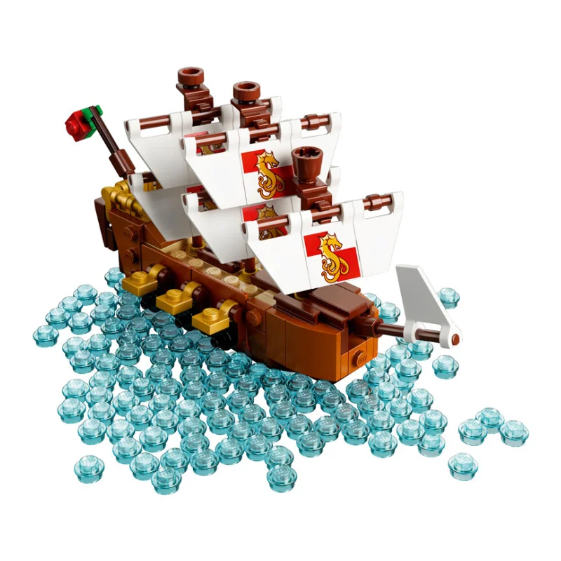 Конструктор MOC 21313 креативный корабль в бутылке игрушка сделай сам кирпичи для