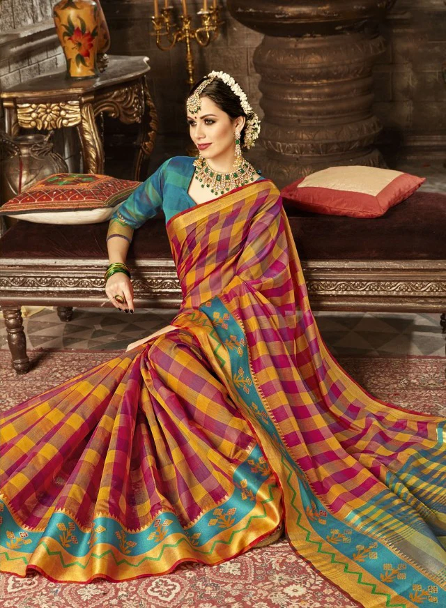 Индийское сари с вышивкой подъюбник Холи свадебное Бангладеш Пакистан свободные