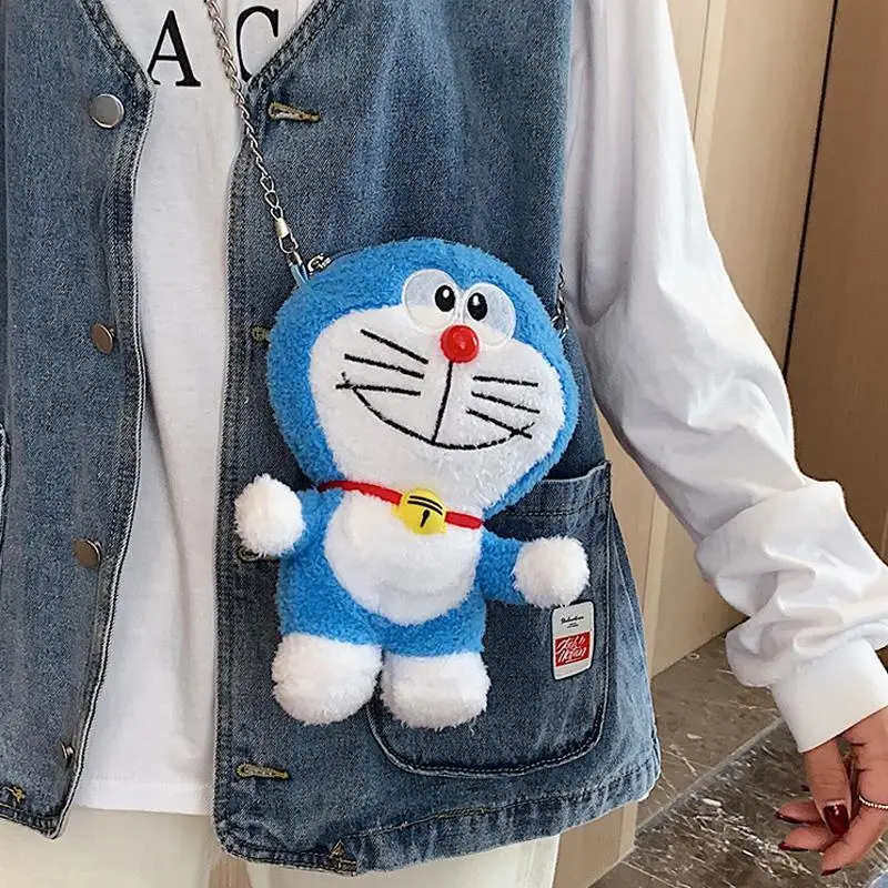 Плюшевые сумки-мессенджеры Doraemon Jingle Cat милые женские сумки-тоуты для девушек