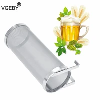 300 micron homemade brew beer hop mesh filter strainer with hook beer brewing hop spider stainless steel mesh filter strainer