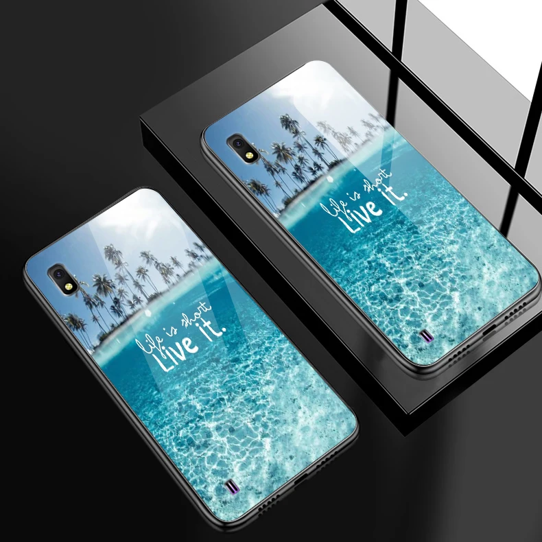 H120 Для samsung Galaxy J4Plus M10 M20 M30 Note9 закаленное Стекло чехол A10 A20 A30 A40 A50 A6S A70 A8S A80 A90 противоударный чехол-держатель - Цвет: H120