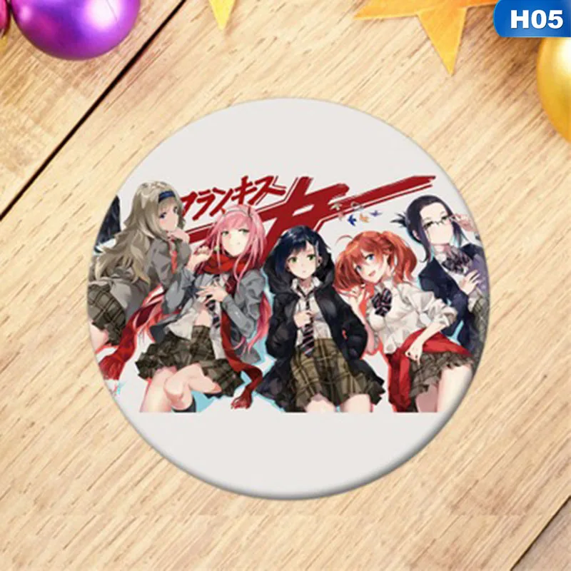 Новинка 1 шт. аниме DARLING в FRANXX значок косплея мультфильм ноль два симпатичная брошь, булавки пакеты для сбора Значки для рюкзаков