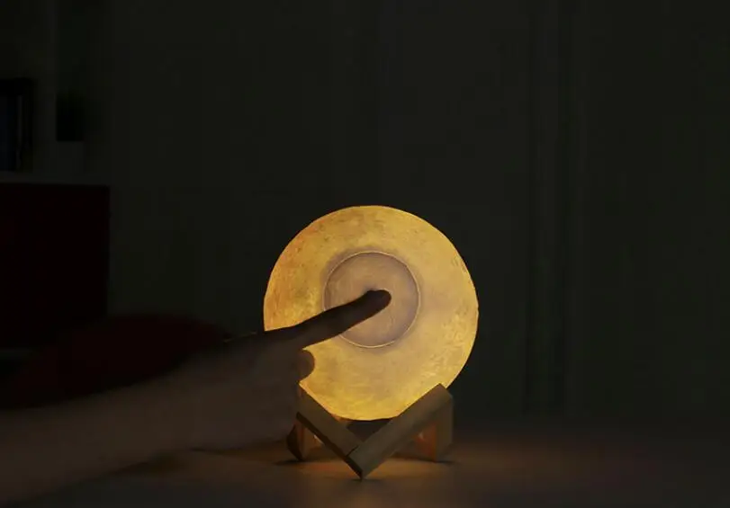 3D печать Луны лампы Красочный изменить сенсорный Usb светодиодный ночной Светильник домашний декор креативный подарок Рождественские подарки