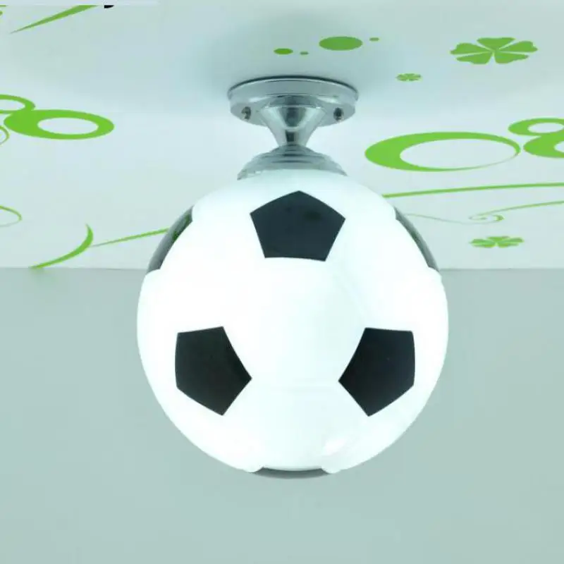 Футбольный мяч Детская комната стекла светодиодный потолочный светильник