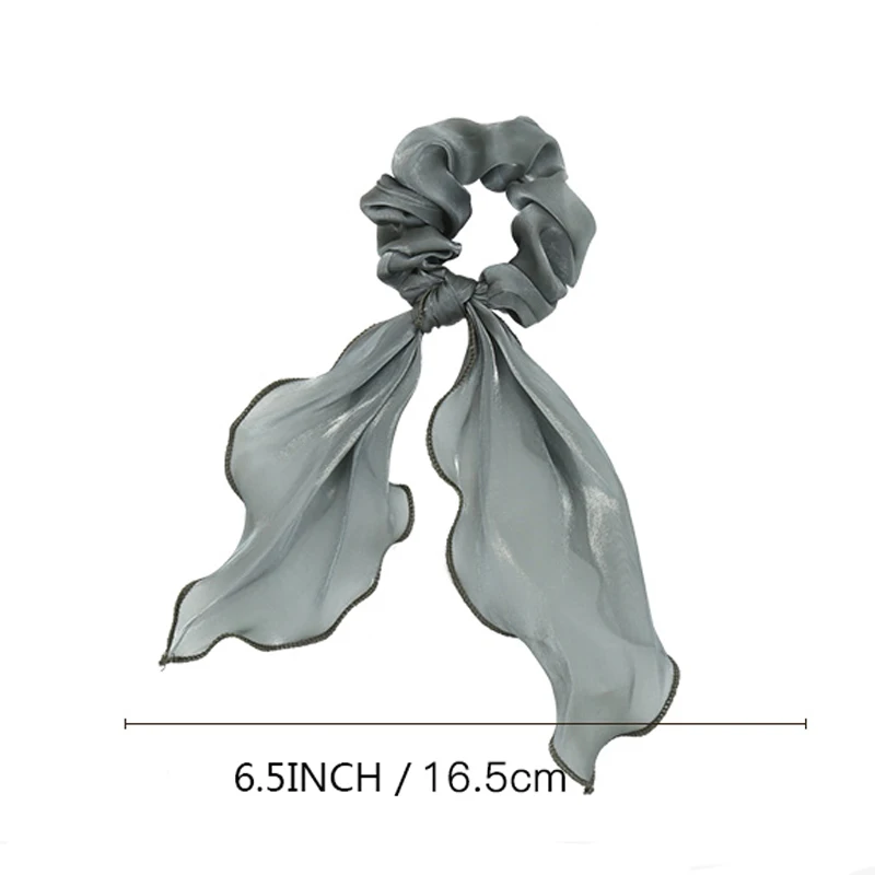 

Fashion Women Scrunchies Hair Rubber for Women Girls Elastic Hair Bands Long Ribbon Hairband Hair Accessories