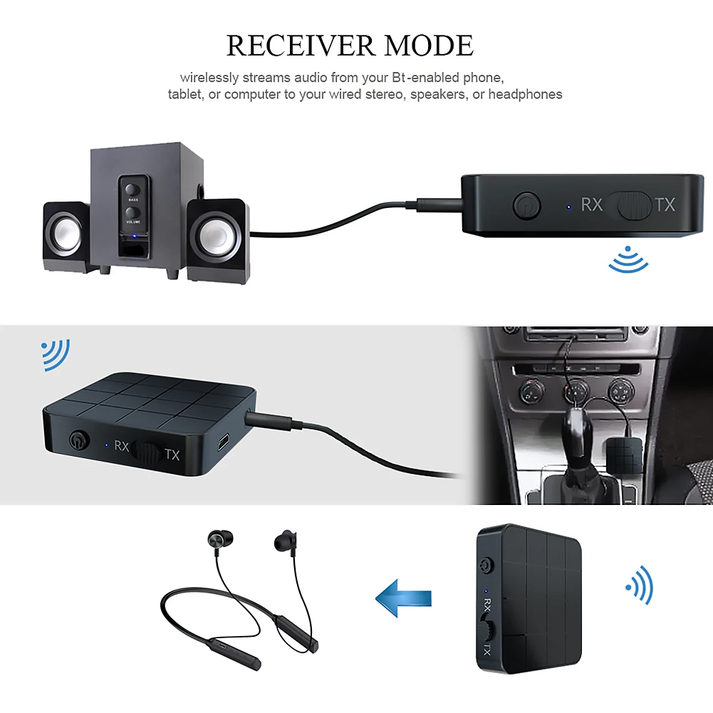Аудио Bluetooth адаптер 2 в 1 стерео 3 5 мм AUX RCA передатчик приемник донгл для элементов
