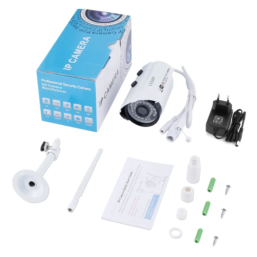 LESHP HW20 1080P 2.0 Megapixel Progressive CMOS Sensor 36pcs IR LED With WIFI Color CCD IP Camera for Home Security | Безопасность и