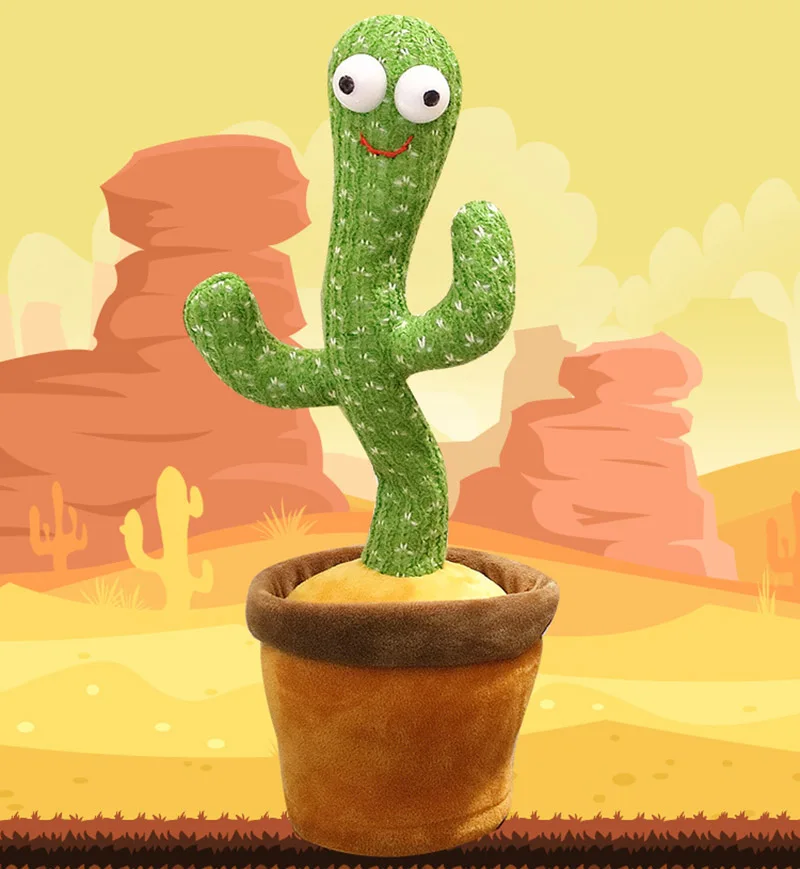 

Dancing Cactus Plush Electronic Shake Dancing Toy with Song Childhood Fun Home Party Decor Atmosphere