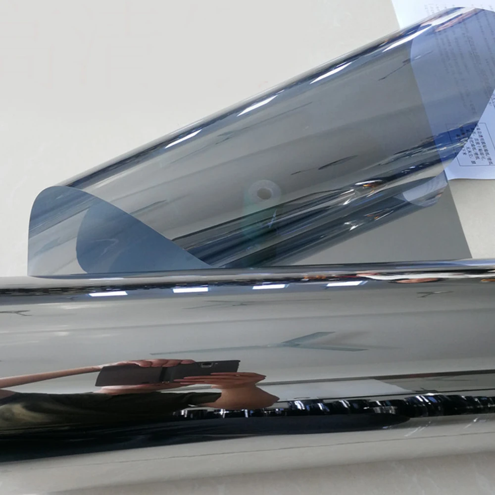 1 шт. стеклянная самоклеящаяся пленка отражающее зеркальное окно УФ Защита от