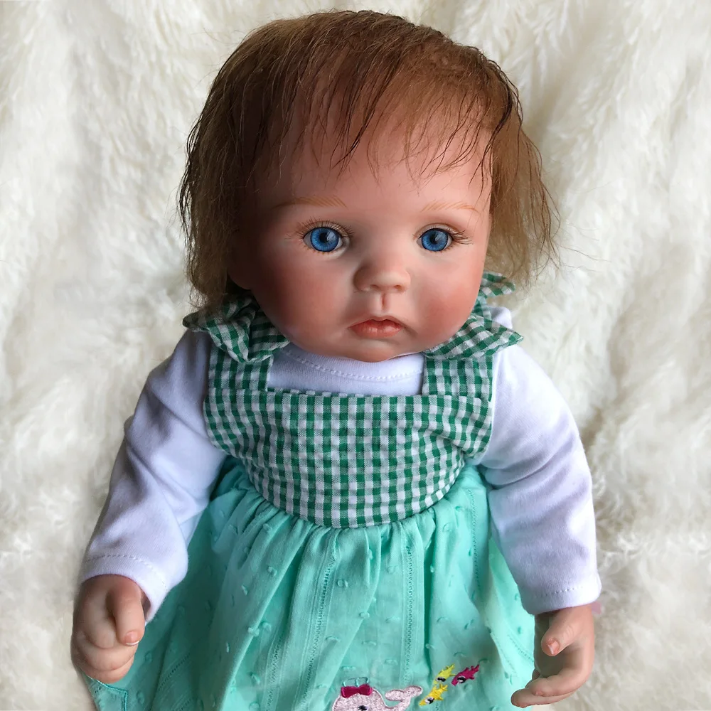 

15 Inch Bebe reboern Doll Cotton Body Soft Soft Silicone Simulation Rebirth Doll Lifelike Reborn Babies Doll Children Playmates