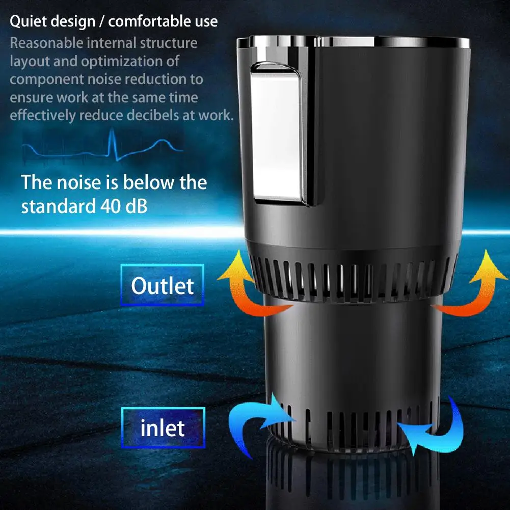 2 в 1 автомобильная кружка термос с цифровым дисплеем|Автомобильные холодильники|