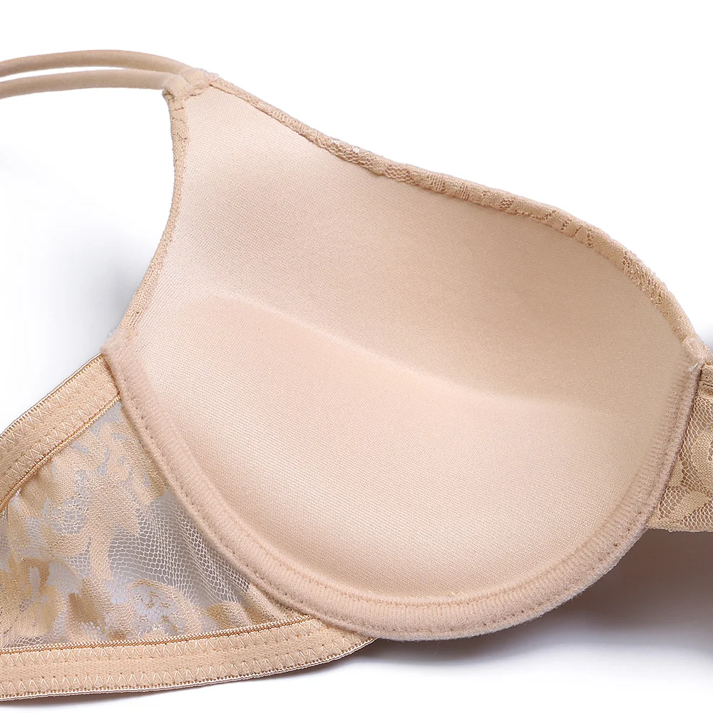 Женский бюстгальтер с вышивкой YBCG хлопковый эффектом пуш-ап нижнее белье |