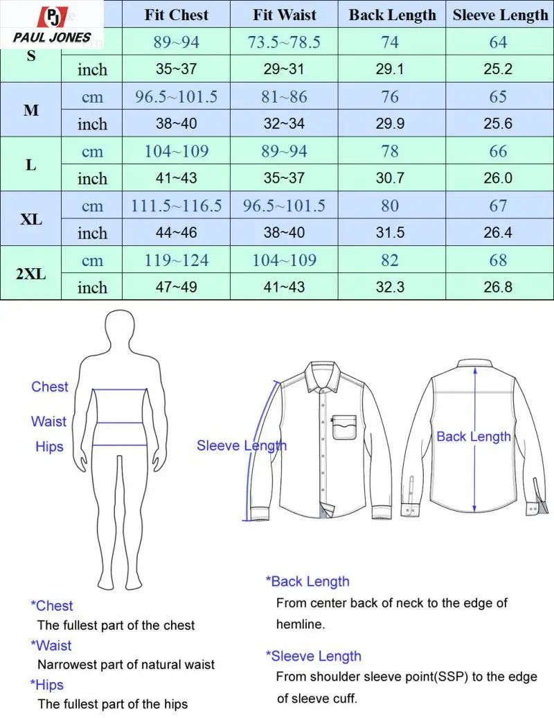 Мужская рубашка с длинным рукавом PAUL JONES прочная рабочая фланелевой подкладкой и