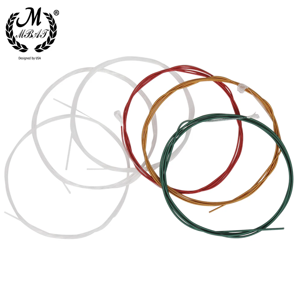 M MBAT 6PCS String Classical Guitar Strings C105 Colorful High-Quality Nylon Wound Guitar String Instrument Accessorie