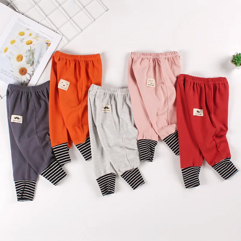 

Newborn Baby Pants Autumn Spring Trousers Unisex Baby Big Pp Pants High Waist Guard Belly Clothes Casual Bottoms 6-38M