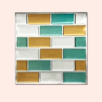 backsplash self adhesive mosaic tile wall decal sticker diy kitchen bathroom home decor viny peel mixed color%ef%bc%8820pcs%ef%bc%89