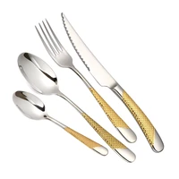 jaswehome 4pcsset 304 stainless steel silverware flatware cutlery set in ergonomic design durable tableware service