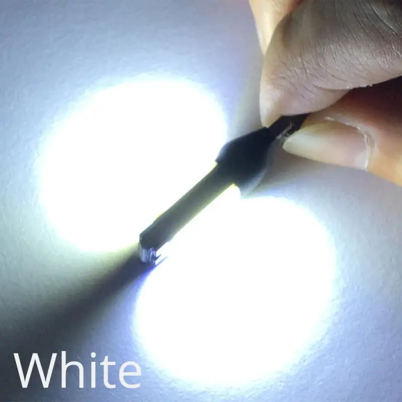 10X Белый Синий Красный авто Led 194 DC 12V COB Canbus без ошибок лампы для чтения боковой маркер резервный стояночный сигнальный светильник для багажника - Испускаемый цвет: Белый