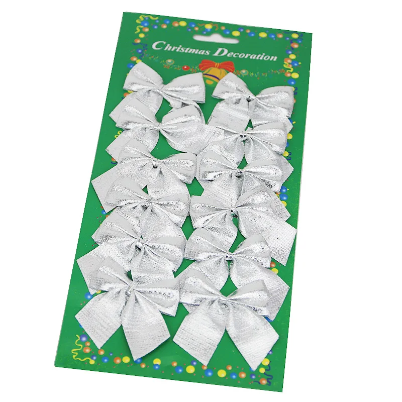 (12 шт.) 6 см украшения с бантом Рождественская елка Новогоднее праздничное